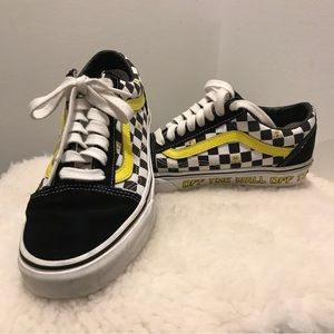 Vans Old Skool x SpongeBob SquarePants sz 6.5 Checkerboard Print Off the Wall